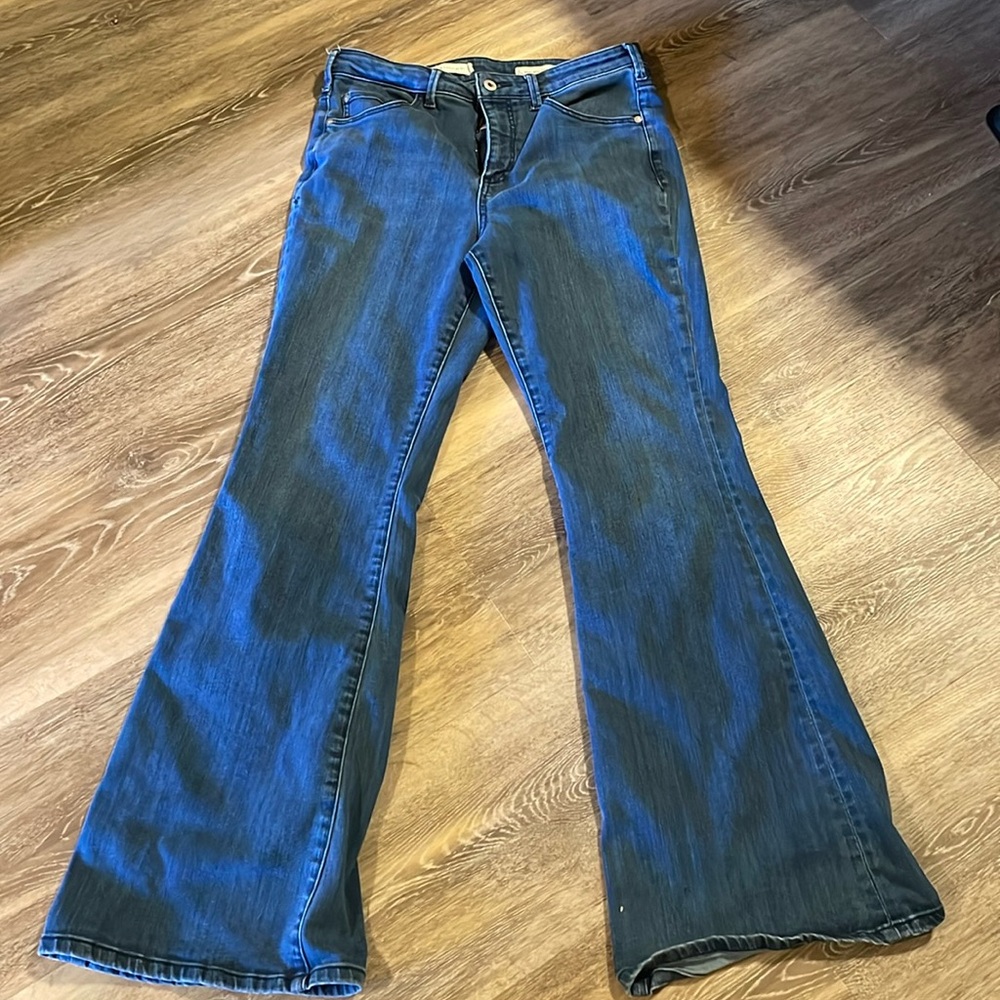 Pilcro and the Letterpress High Rise Flare Jeans 30